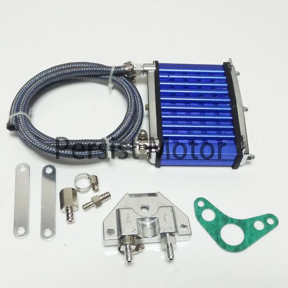 

Oil Cooler Cooling Radiator For 50cc 70cc 90cc 110cc 125cc Horizontal Engine Dirt Bike/Pit Bike/Monkey Bike/ATV Engine Cylinder