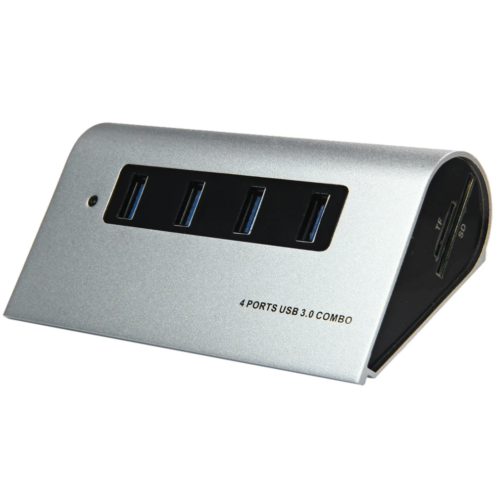 Usb-концентратор, Leadzoe USB разветвитель, с 4 USB 3,0 концентратор порт и SD/Micro SD/TF считыватель смарт-карт памяти с 1 м кабель для передачи данных