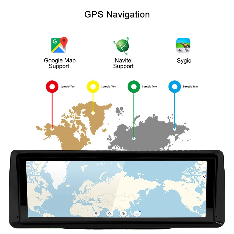 Автомобильный видеорегистратор 4G Android FHD 1080P 8 &quotэкран GPS