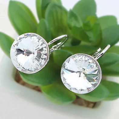 Женские серьги с кристаллами Swarovski подвески австрийским кристаллом ювелирное