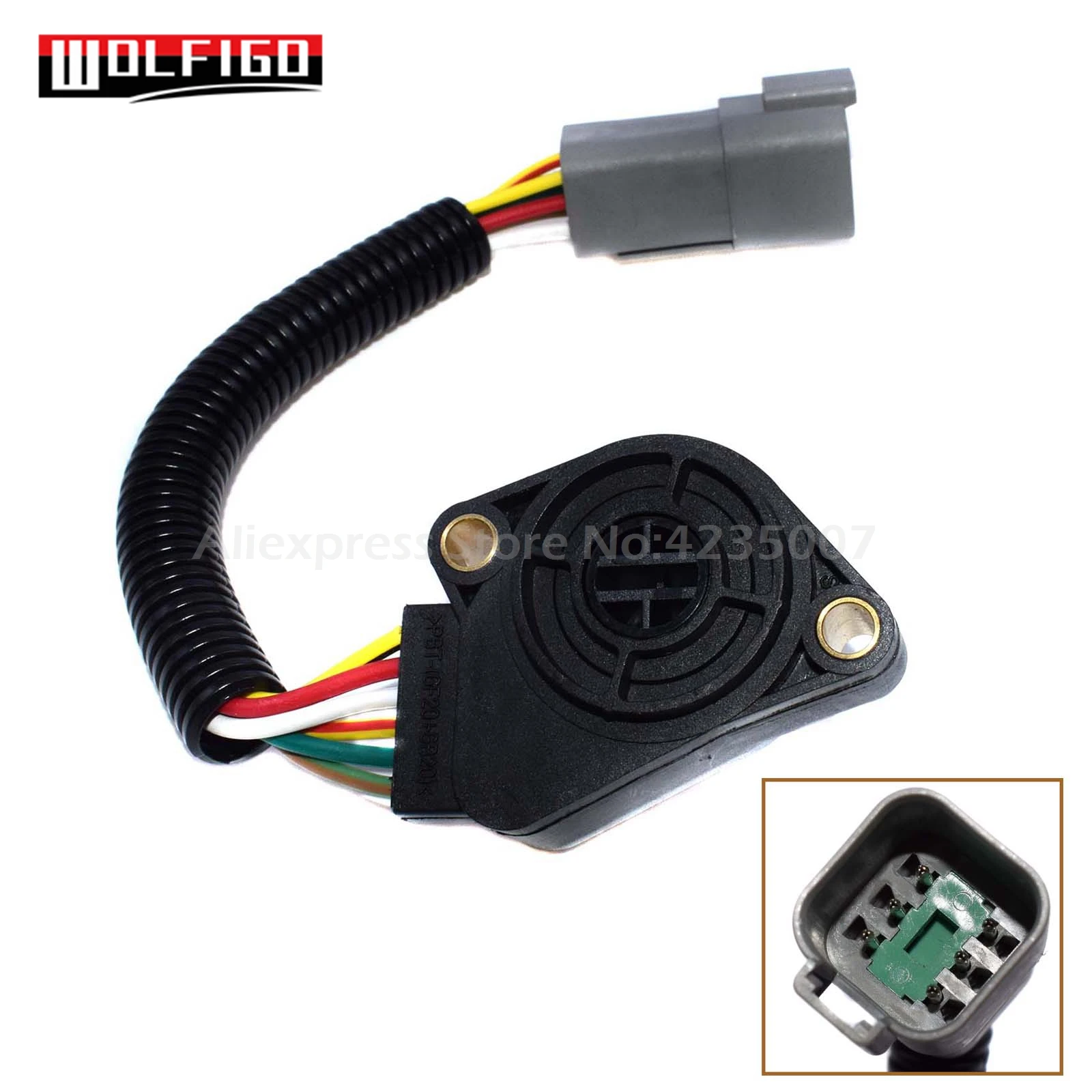 

WOLFIGO 6 Wire Accelerator Speed Pedal Sensor for Volvo Truck 20715967,20893518,21116880,20504685,3175130 ,2111 688-0 ,21915486