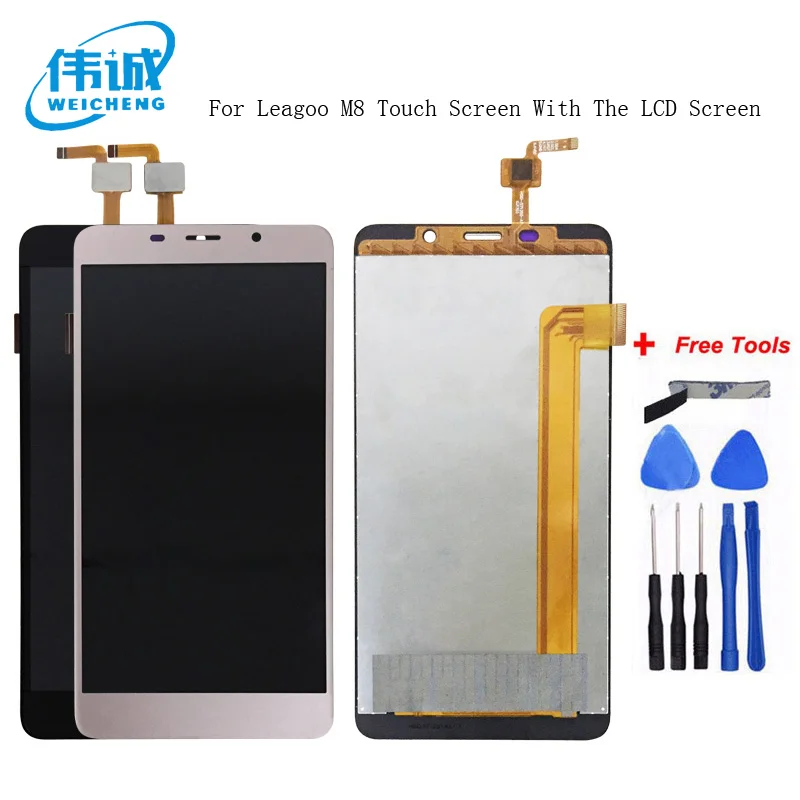 

WEICEHNG For 5.7 inch Leagoo M8 M8 Pro LCD Display and Touch Screen Screen Digitizer Assembly Replacement+Free Tools