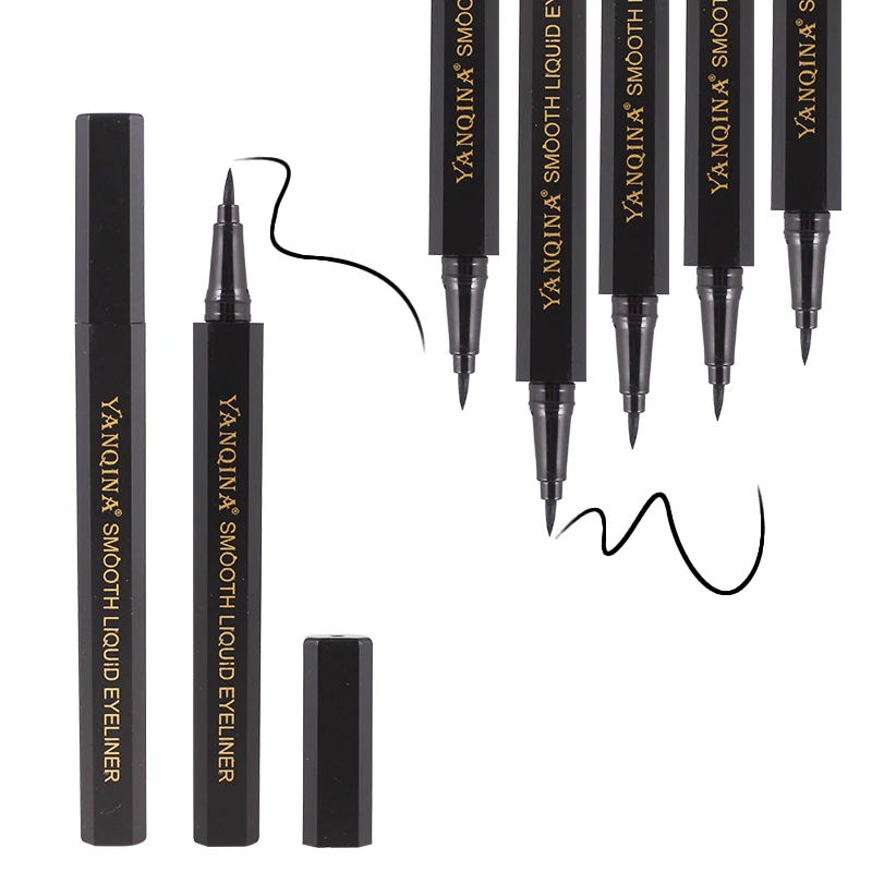 YANQINA 36H Long-lasting Eyeliner Pen Eyes Makeup Cosmetics Black Liquid Eye Liner Pencil Waterproof Eyeliners Make up Ink Stick YANQINA 36H Long-lasting Eyeliner Pen Eyes Makeup Cosmetics Black Liquid Eye Liner Pencil Waterproof Eyeliners Make up Ink Stick