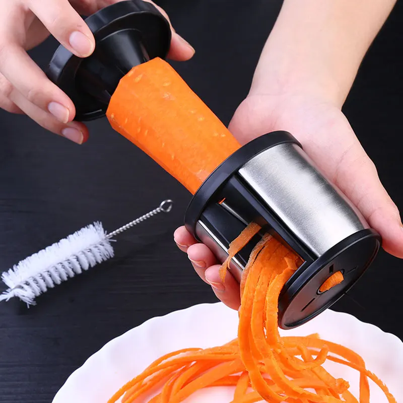 

Vegetable Spiralizer Stainless Steel Handheld Spiralizer Slicer,Small & Easy Clean Spiralizer Grater Kitchen Tool for Potato,Car