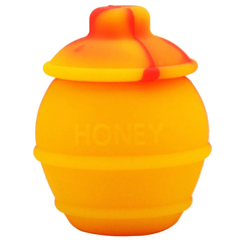 JX-LCLYL 1x 35ML Silicone Honey Pots Concentrate Oil Wax Dab Containers Jars Nonstick