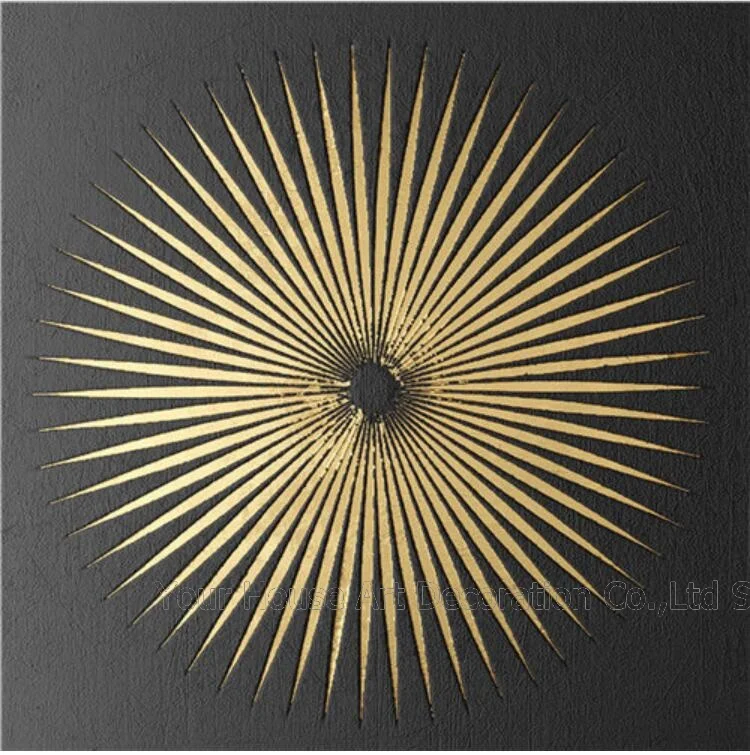 Плакат Куадрос Decoracion для Гостиной картины стены искусства холст Картина абстрактный золотой черный роскошный винтажный минималистичный