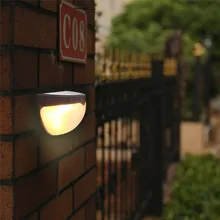 6 светодиодный s солнечный светодиодный настенный светильник IP65 Водонепроницаемый открытый уличный садовый путь светодиодный лестничная площадка свет