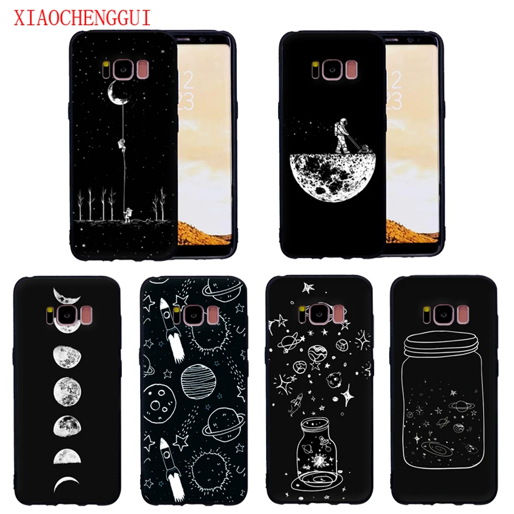 

For Samsung Galaxy S8 S8Plus case Bright Star Sky Astronaut for Samsung Galaxy S9 S9Plus S6 S6E S7 S7E Soft silicone phone case