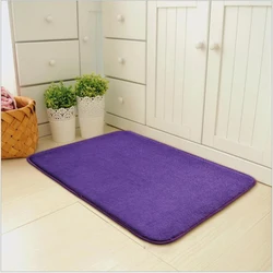 Thick Coral Fleece Door Mat Modern Home Decor Non-slip Bathroom Absorbent Floor Rug Entry Foot Mat Bedroom Moisture Carpet