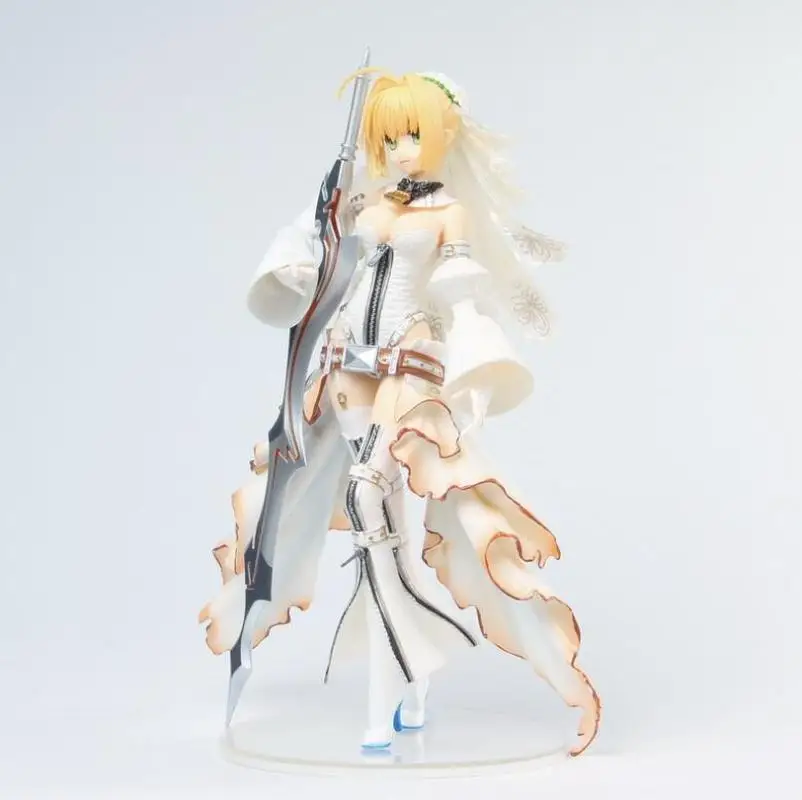 Fate Grand Order EXTRA CCC-Saber Nero свадебное платье для невесты ПВХ фигурка Коллекционная