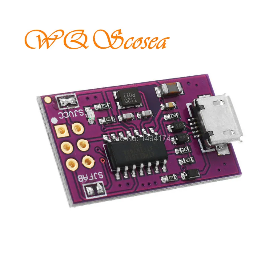 WQScosea Q8S-307 5V Micro USB Tiny AVR ICSP загрузчик ISP ATtiny44 USBTinyISP программные платы для ардуино |