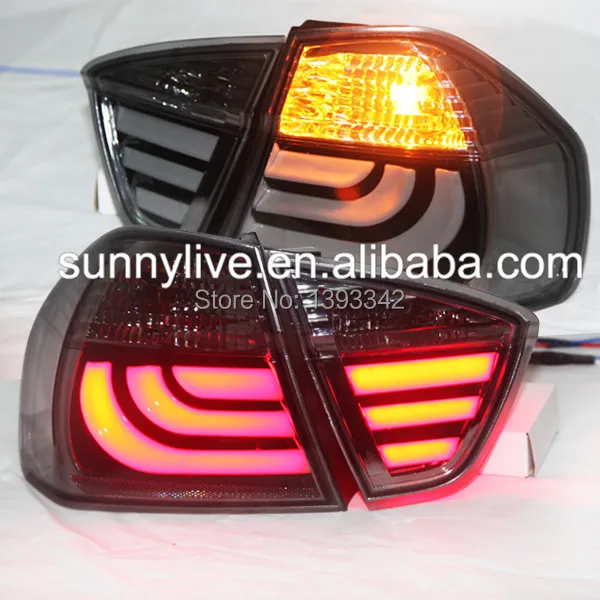 

FOR BMW E90 320i 323i 325 330 335 LED Rear Light 2005 TO 2008 year Smoke Black TJ