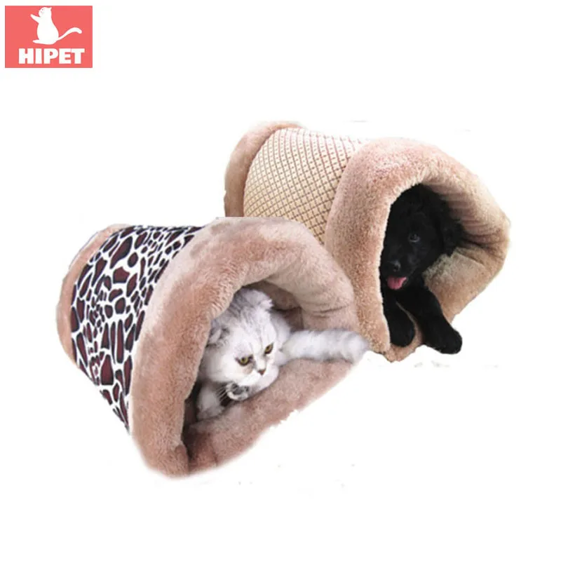 

HIPET Detachable Puppy Cat Bed Cushion Autumn Winter Warm Cozy lovely Kitten Small Dogs Sleeping Bag Washable Cats Tunnel House