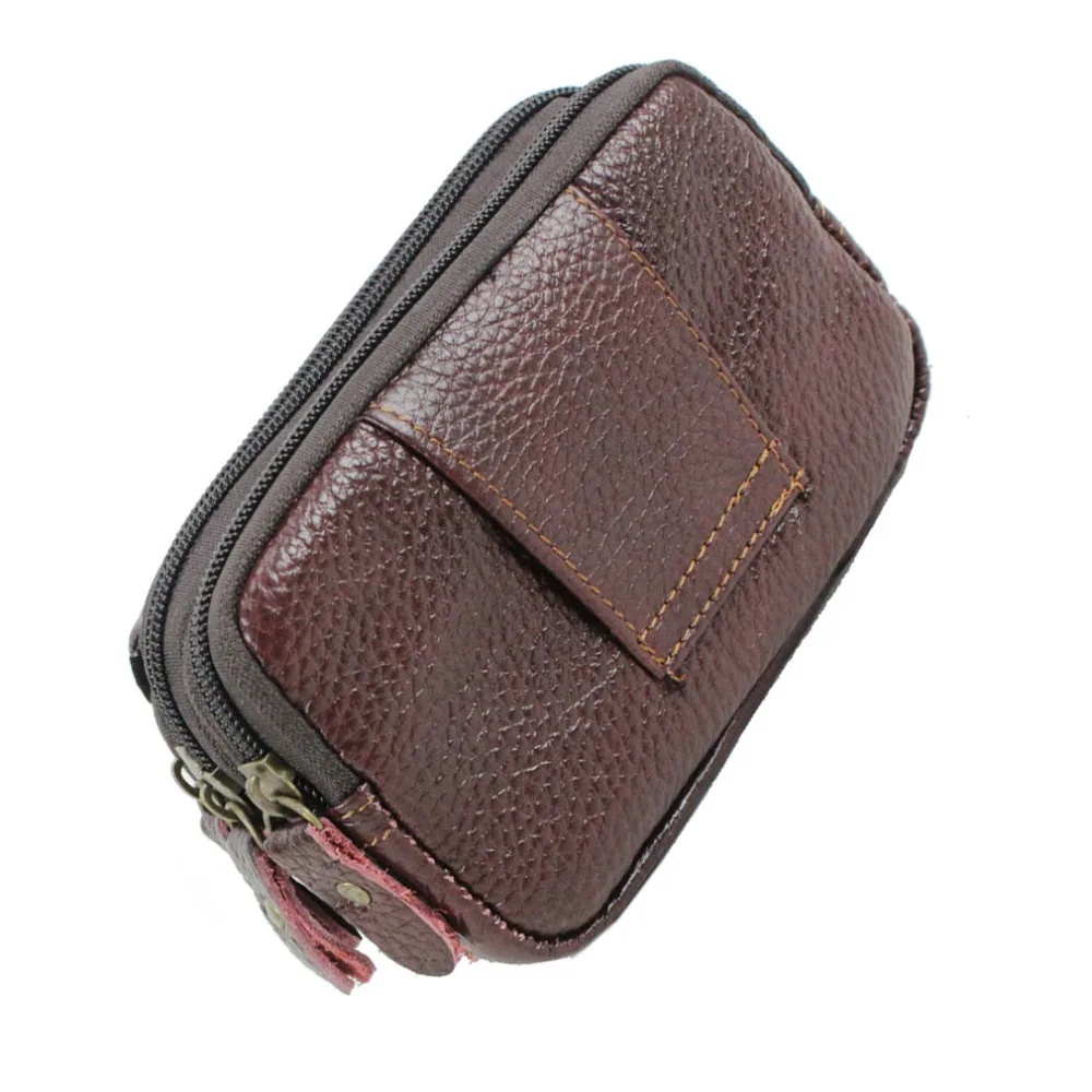 Для мужчин из натуральной кожи мобильный телефон пояса мешок кошелек Fanny Pack сумка