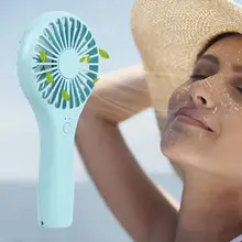 Вентилятор портативный ручной с перезаряжаемой встроенной батареей usb-порт для зарядки удобный мини-вентилятор для умного дома электронный