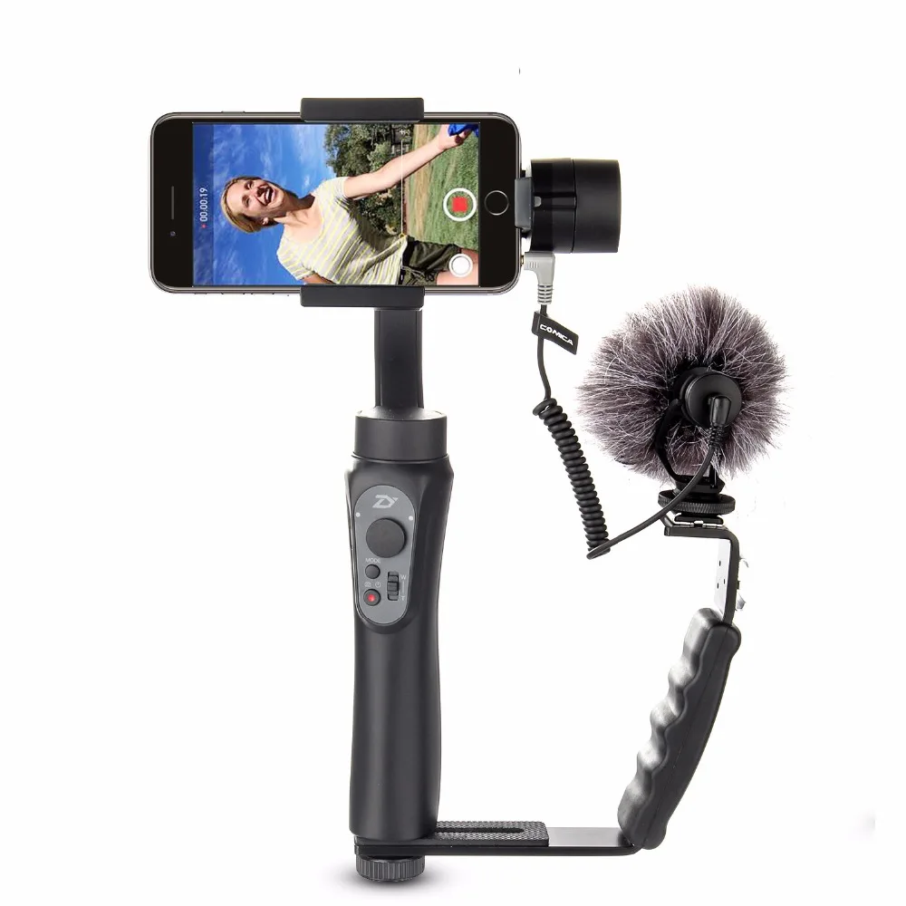  For DJI OSMO Mobile 2 Accessories Cardioid Directional Condenser Video Microphones + Mount DSLR Cam