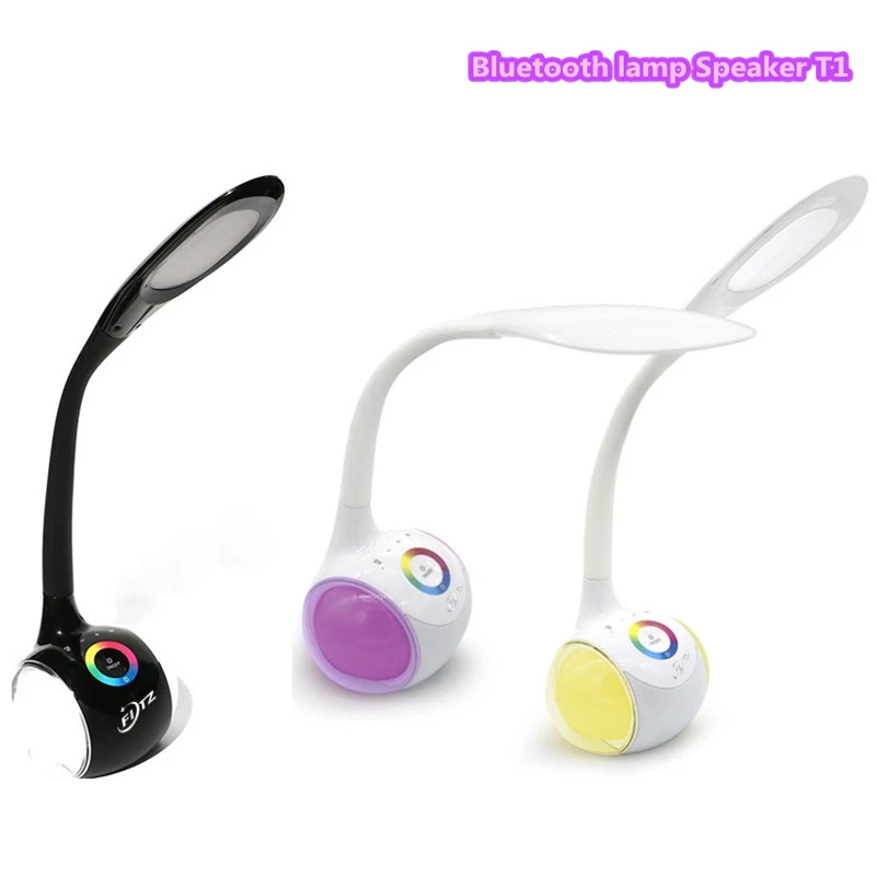 FITZ T1 Fashion portable multi-function Bluetooth speaker touch control dimming led music table lamp& USB charge function
