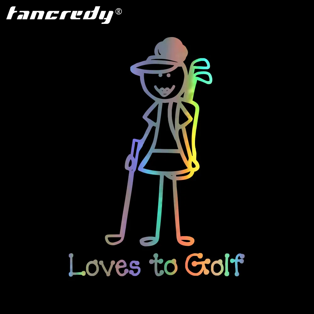 15*20 см Новый Стиль Love To Golf Dazzle автомобильные Стильные наклейки виниловые на