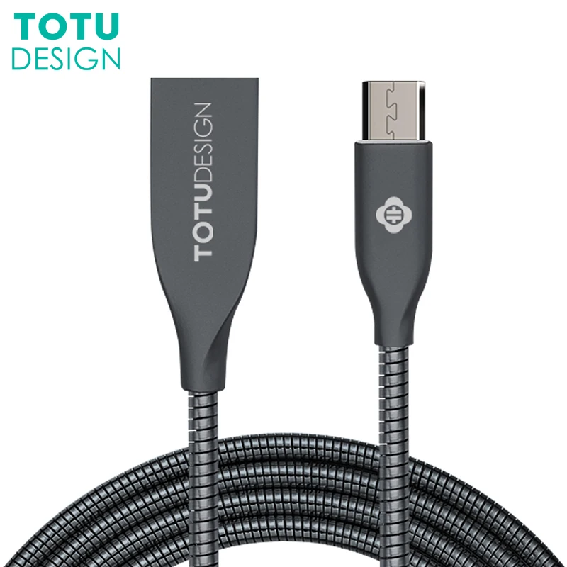 totu metal micro usb cable for samsung huawei xiaomi htc lg fast htc flyer data sync cable