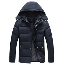 Толстая парка с хлопковой подкладкой, мужская зимняя куртка, пальто с капюшоном, стоячий воротник, худи, Мужская теплая верхняя одежда, XL-4XL, большие размеры, мужские повседневные пальто