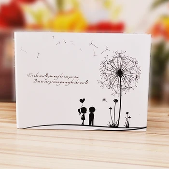 

2016 DIY Black Sheet dandelion Lovers Photo Album Wedding Photos Handmade Scrapbooking Baby Family Memory Record Photo Album