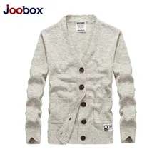 JOOBOX брендовый свитер мужской с v-образным вырезом однотонный вязаный мужской s свитер кардиган мужской весенние повседневные топы Hombre мужская одежда