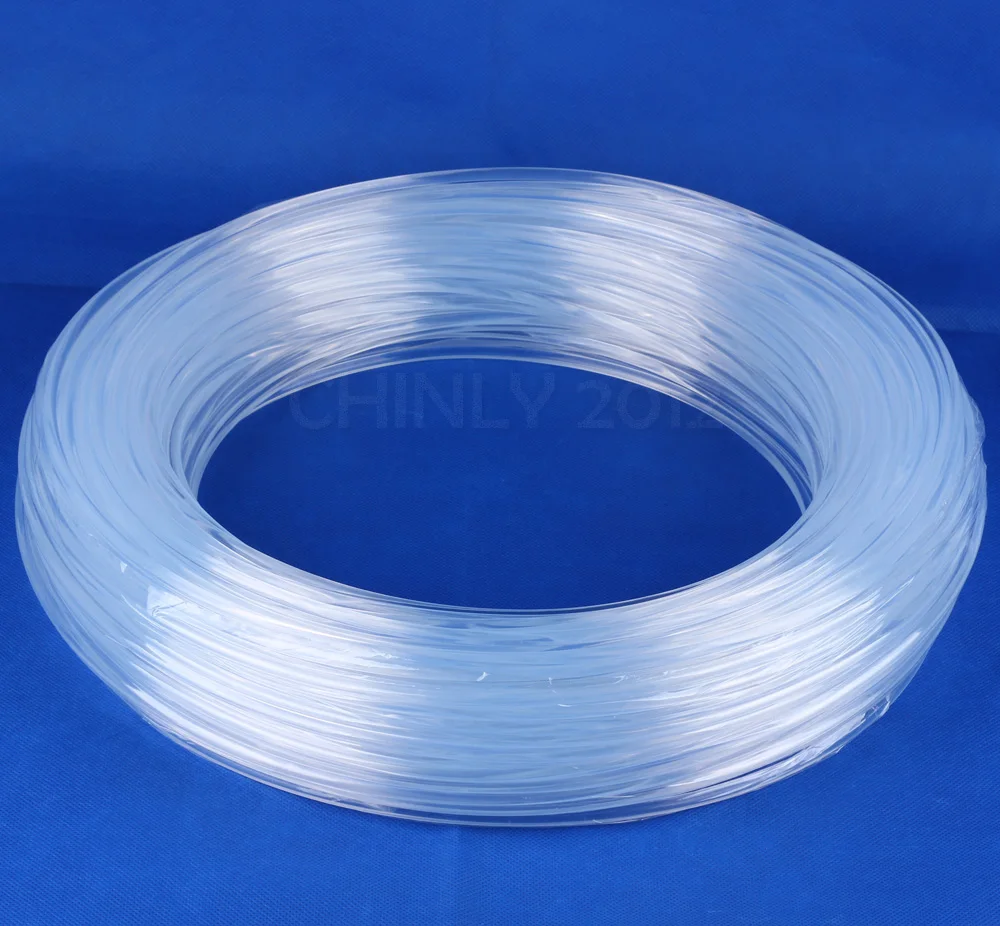 100meters 6.0mm side glow fiber optic lighting for car light home