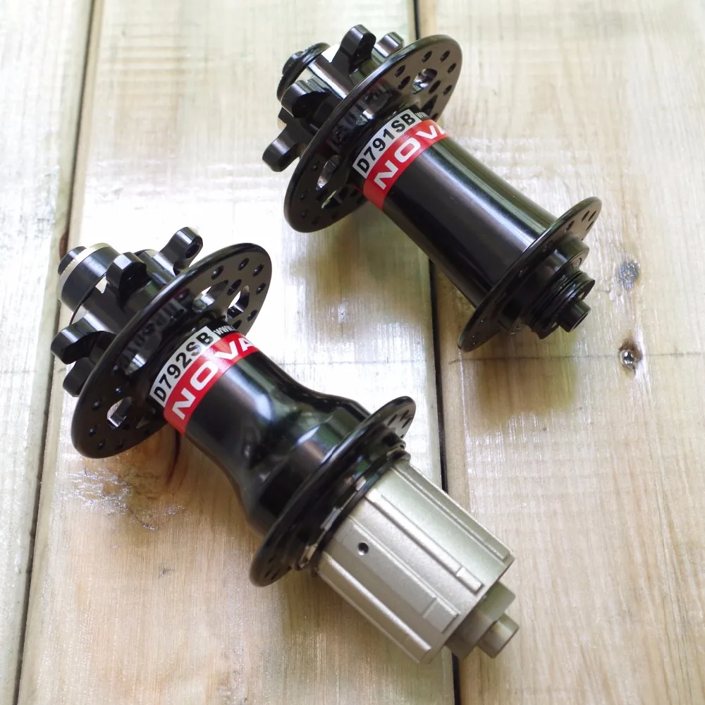 

ANTI-BITE version NOVATEC D791SB D792SB 20/24/28/32H J Bend/Hook Hubs Bicycle Hubset Black ABG system
