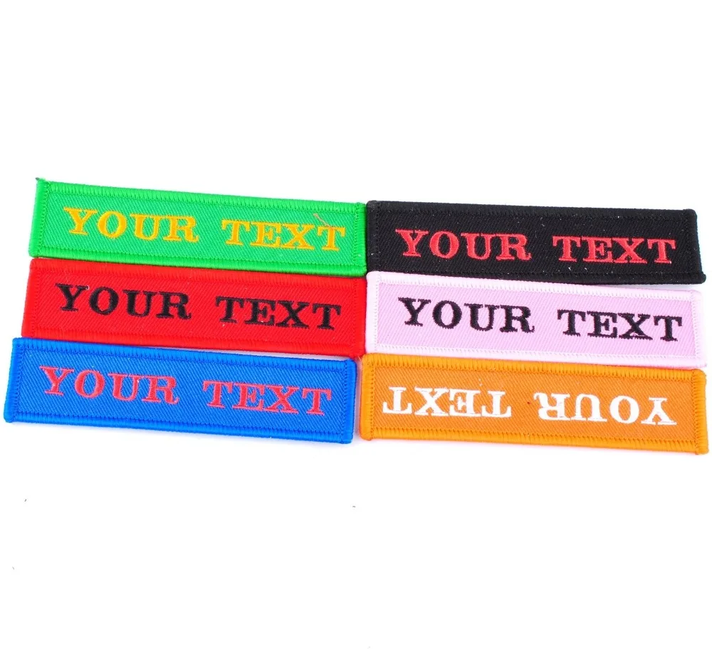 Custom Name Patch Name Tag Personalized Embroidered patches Garment