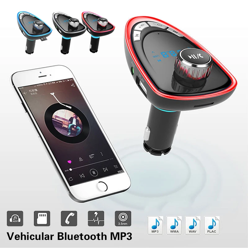 VEHEMO Wireless Radio Adapter Bluetooth Receiver Car FM Transmitter FM Adapter Car Kit Car Charger AUX Stereo Portable