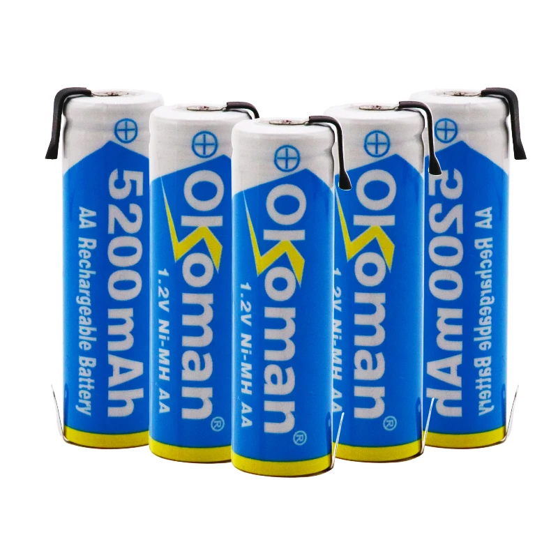 Ni mh 1 2 V AA Аккумуляторная батарея 3800mah nimh cell зеленый корпус с вкладками для сварки