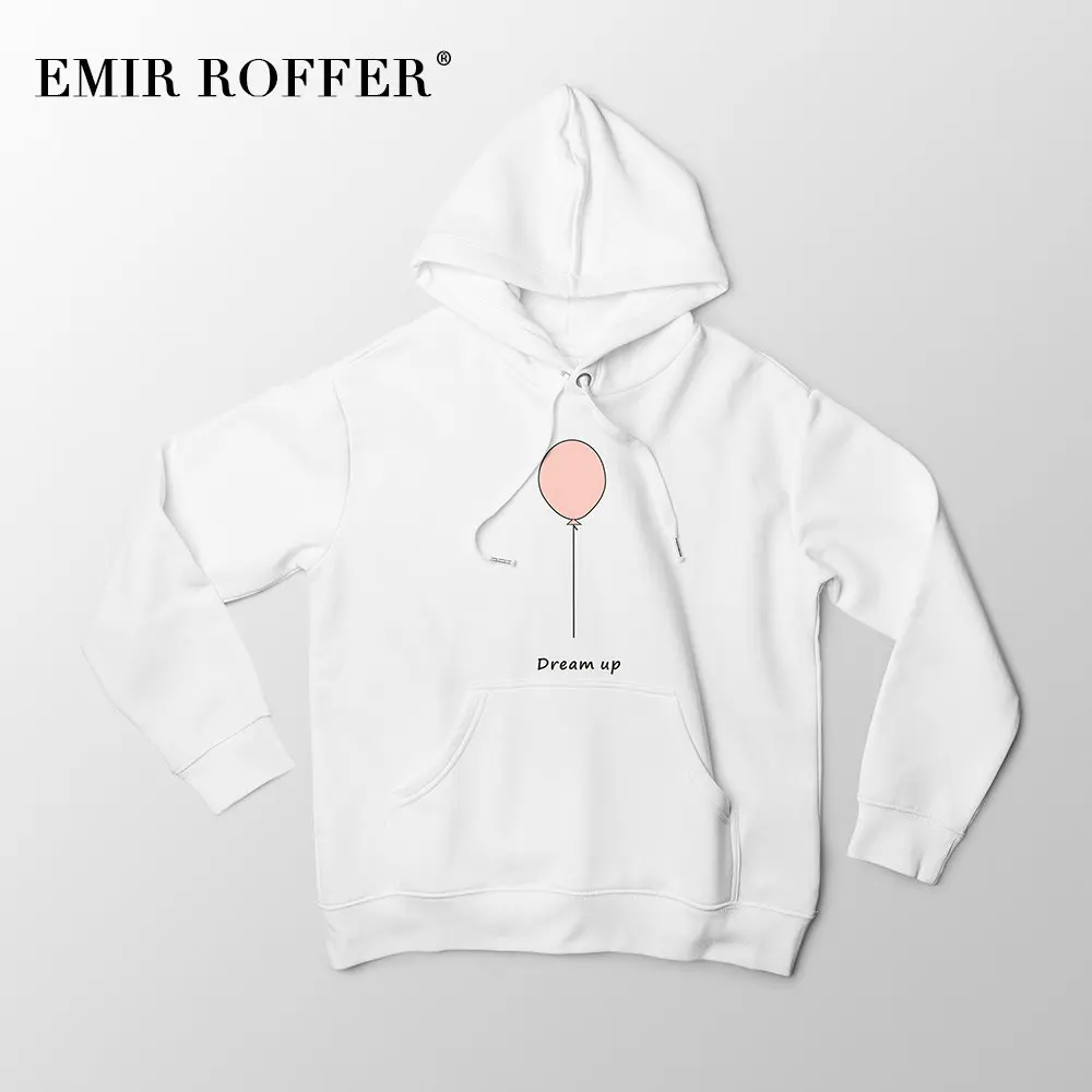 EMIR ROFFER Dream Up Ballon милый кавайный свитер женская зимняя теплая черная толстовка с