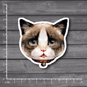 

Cute Bell Cat PVC Notebook Decal Stationery Sticker for DIY Macbook Pro / Air 11 13 15 Inch Laptop Cover Partial Sticker[Single]