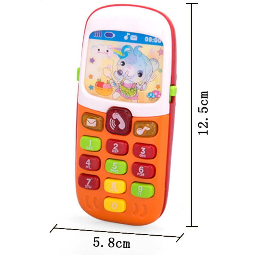 Vocal Toys Electronic Toy Phone Kid Mobile Cellphone Telephone Educational Learning Toys Music Baby Infant Best Gift for kid fun