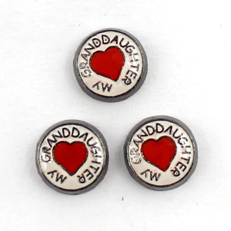 

20pcs/lot new arrival my granddaughter floating living memory Charms