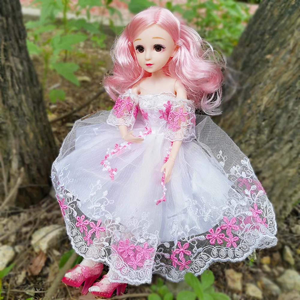 Аксессуары для куклы BJD, 36 см, Xiner, Одежда для куклы, кружевное платье с обувью, 22 шарнирных кукольных набора, DIY игрушка, 1/6, одежда для маленьких девочек