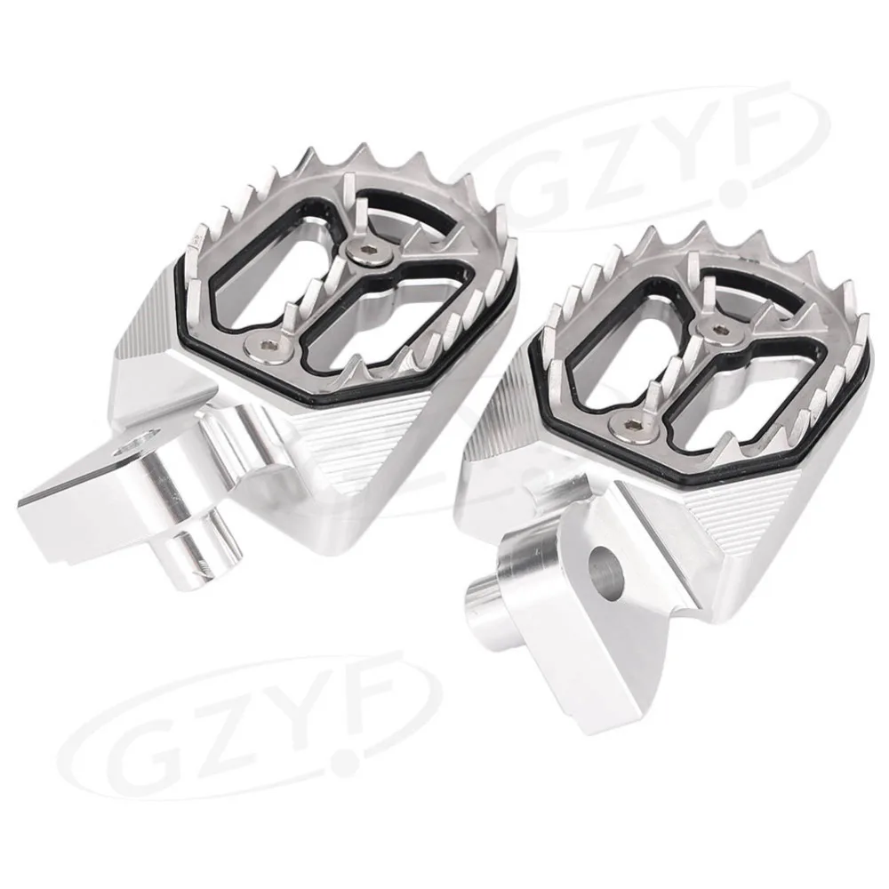 Motorcycle Foot Pegs Footrest For Yamaha YZ85/125/250/ YZ/WR250F 1999 -2015 & YZ450F 2004 -2015 Sharp Teeth Footpegs Pair