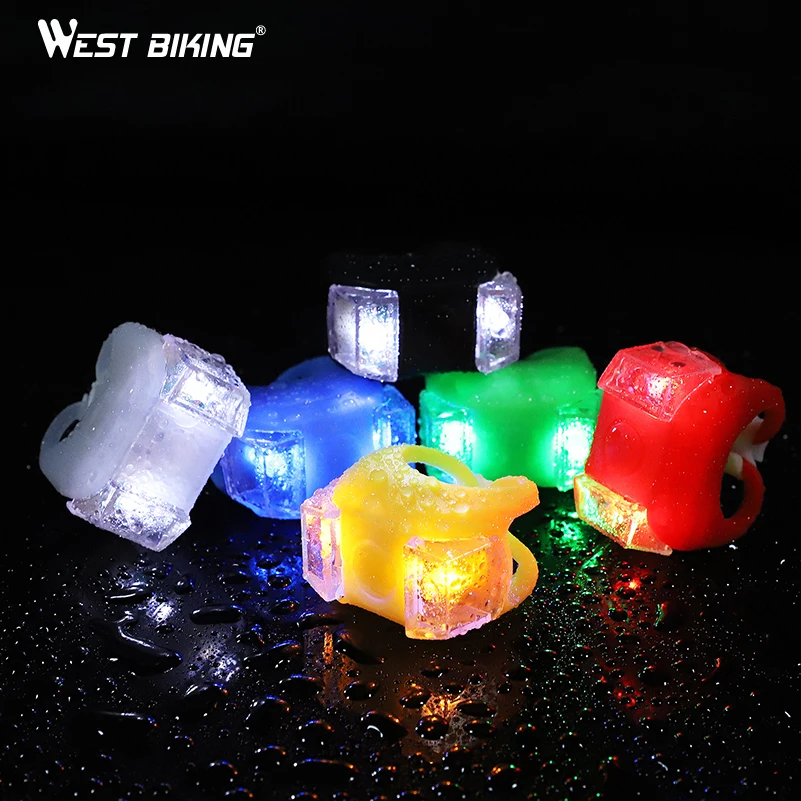 Top WEST BIKING Waterproof Silicone Bicycle Light Mini Cyling Front Light Warning Safety Rear Tail light Lamp Bike Taillight Lamp 3 Top WEST BIKING Waterproof Silicone Bicycle Light Mini Cyling Front Light Warning Safety Rear Tail light Lamp Bike Taillight Lamp 3