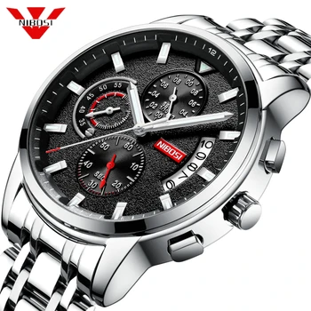 

NIBOSI Fashion Chronograph Sport Mens Watches Top Brand Luxury Waterproof Sport Quartz Watch Men Reloj Hombre Relogio Masculino