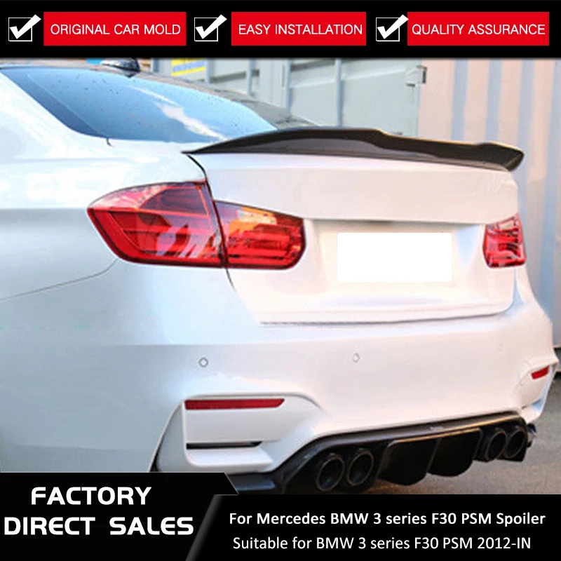 

F30 PSM Stil Carbon Glanz Schwarz lackiert Spoilerlippe for BMW 2012-IN F30 3 Serie PSM 320i 328i 335i Limousine