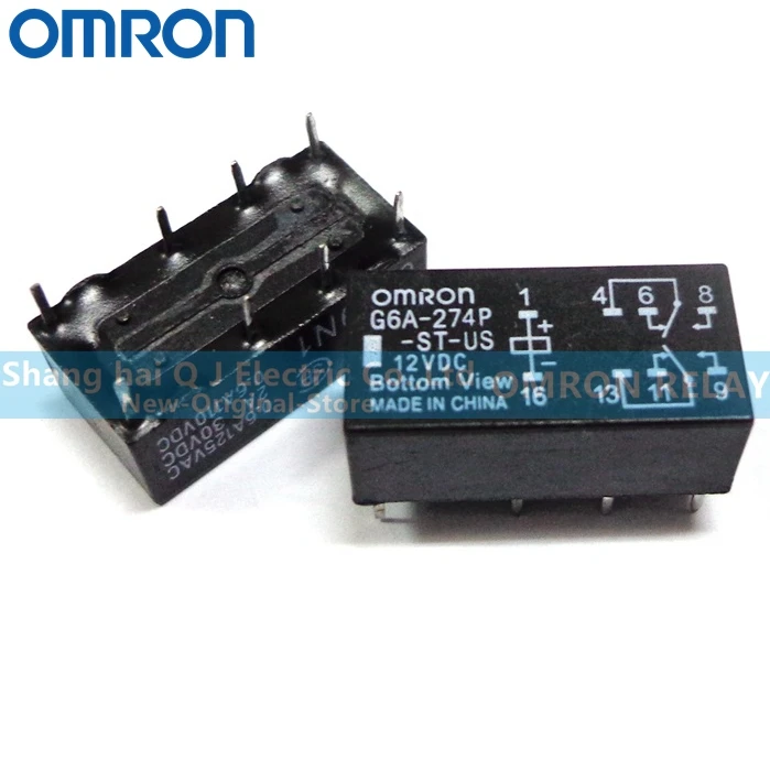 Novo e Original Omron Relé 24vdc Marca G6a-274p-st-us 5vdc 12vdc 3 OMRON RELÉ G6A-274P-ST-US 5VDC G6A-274P-ST-US 12VDC G6A-274P-ST-US