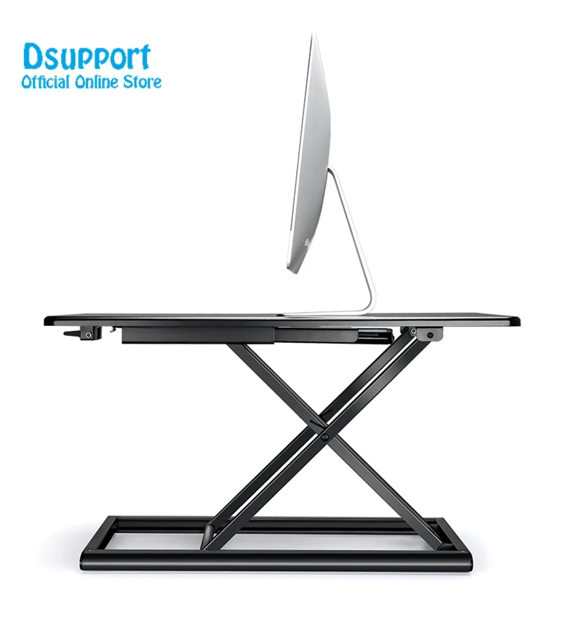 قوائم مكتب تحويل ارتفاع قابل للتعديل الجلوس مكتب عمل أثناء الوقوف الألومنيوم Lapdesk ل رصد و محمول الجلوس للوقوف في ثوان