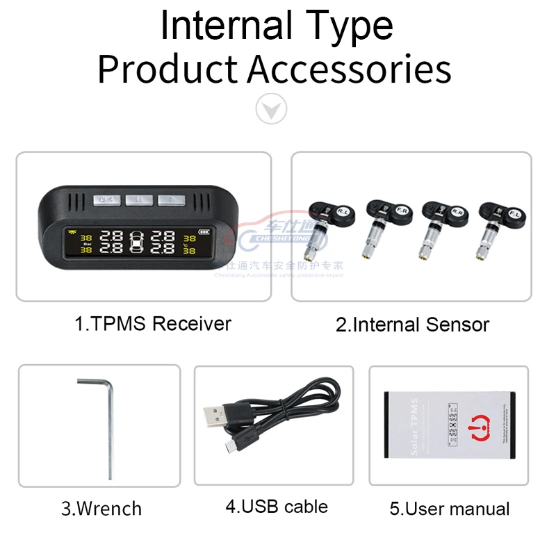 Система контроля давления в шинах, система контроля давления в шинах, система контроля давления на солнечной энергии, система контроля давления в шинах с английским голосом, внутренний внешний датчик давления в шинах
