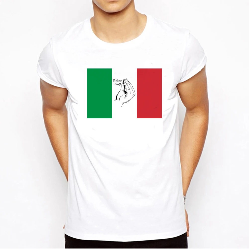 Italian Emoji T Shirt Funny Women Tshirts Clothes Harajuku Summer Tops Plus Size White Short Sleeve Casual Tee | Мужская одежда
