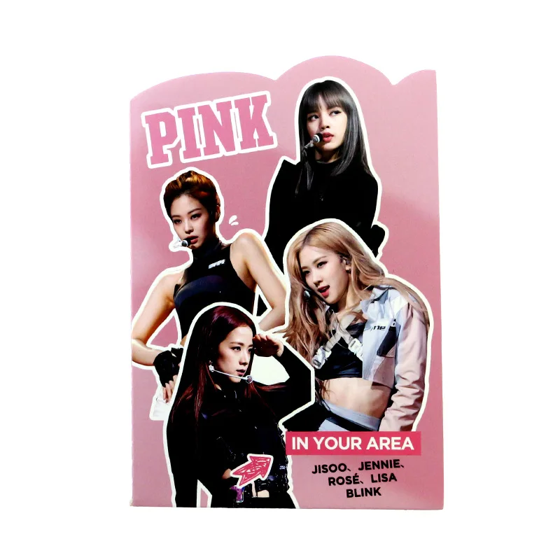 1 шт. KPOP Blackpink LISA ROSE JISOO JENNIE EXO мини дневник записная книжка канцелярская книга Памятка записная книжка s канцелярские принадлежности вентилятор подарок - Цвет: BLACKPINK 2