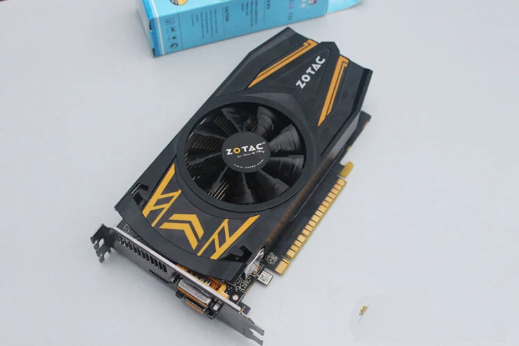  Free Shipping for ZOTAC GTX650Ti 1G PC game card used DDR5 128bit  