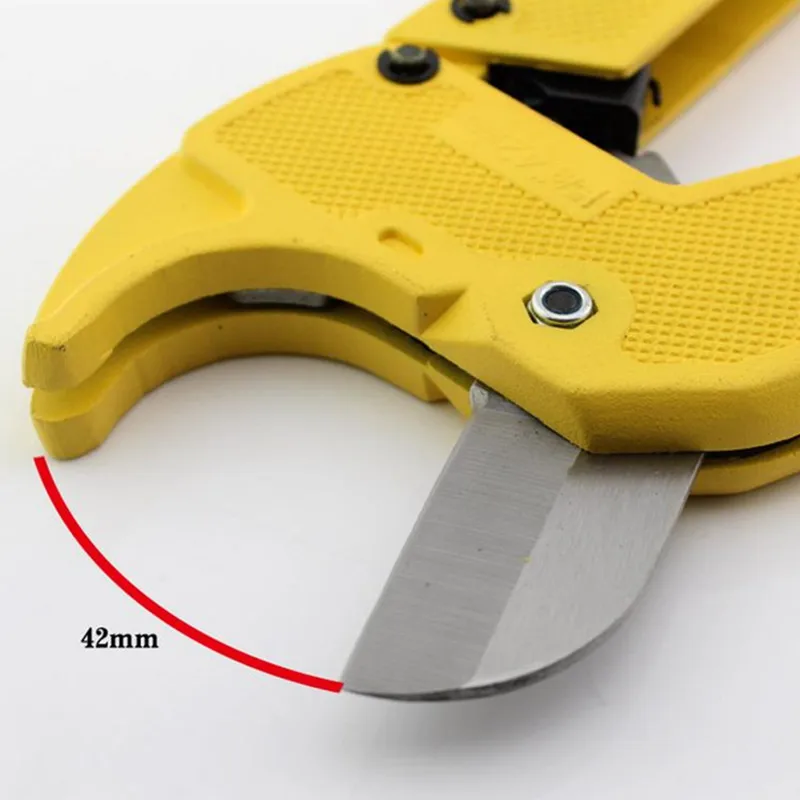 RDEER 42mm PVC-Pipe Cutter Aluminum Alloy Scissors Stainless Steel Blade Cutting Action Knife For PP PE PU Pipe Hand Tools