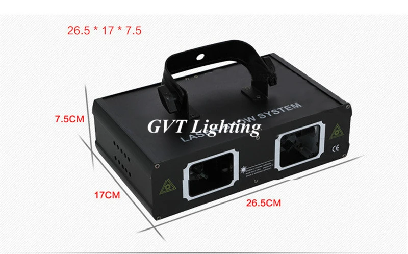 Новинка 2 линзы красный зеленый синий RGB луч лазерные огни DMX 9CH PRO DJ вечерние