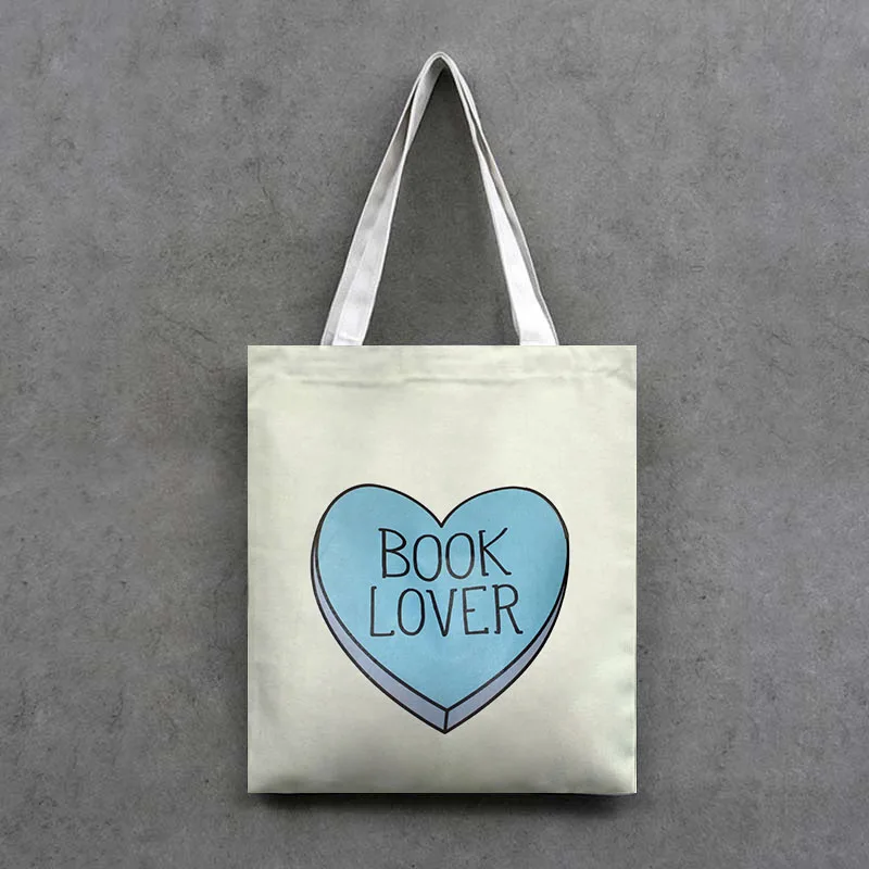 Холщовая Сумка, сумки для хранения, Удобные сумки через плечо, сумки I Love Books, наволочки для чтения, льняной Чехол на подушку с принтом 1 шт./лот - Цвет: TB21