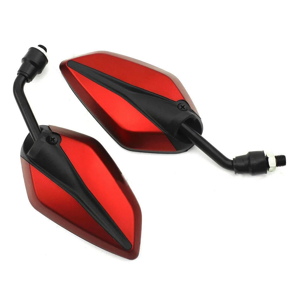 1pair Color Universal 10mm Motocross ATV Off-road Dirt Pit Bike Motorbike Side Mirror Moto Rearview Motorcycle Mirrors
